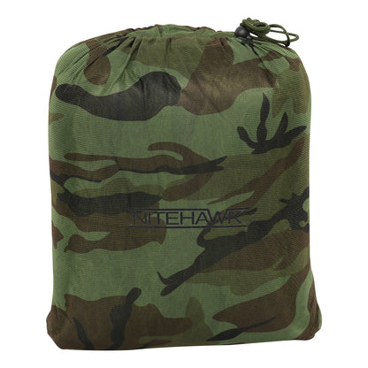 Nitehawk Woodland Camo Ghillie Net, Hunting Shooting Hide Netting, 4m x 1.5m