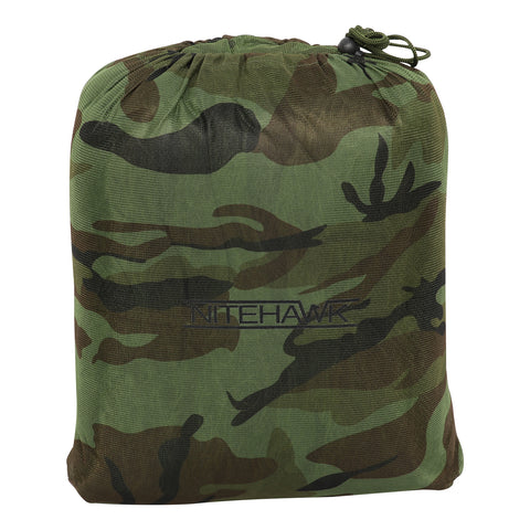 Nitehawk Woodland Camo Ghillie Net, Hunting Shooting Hide Netting, 4m x 1.5m