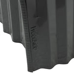 Woodside Metal Garden Border Edging 5m x 16.5cm Decorative Black Finish for Lawn/Pathways