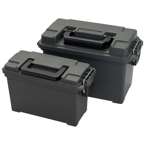 Nitehawk Durable & Lockable Ammunition Ammo/Tool Storage Box – Set of 2