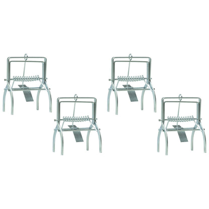 4 Pack of Woodside Heavy Duty Mole Claw Scissor Talpex Traps Fast Humane Kill