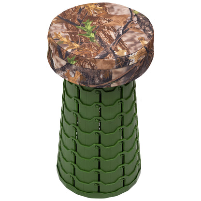 Nitehawk Telescopic Portable Hunting Stool, Camo Hunting/Fishing/Camping Padded Seat