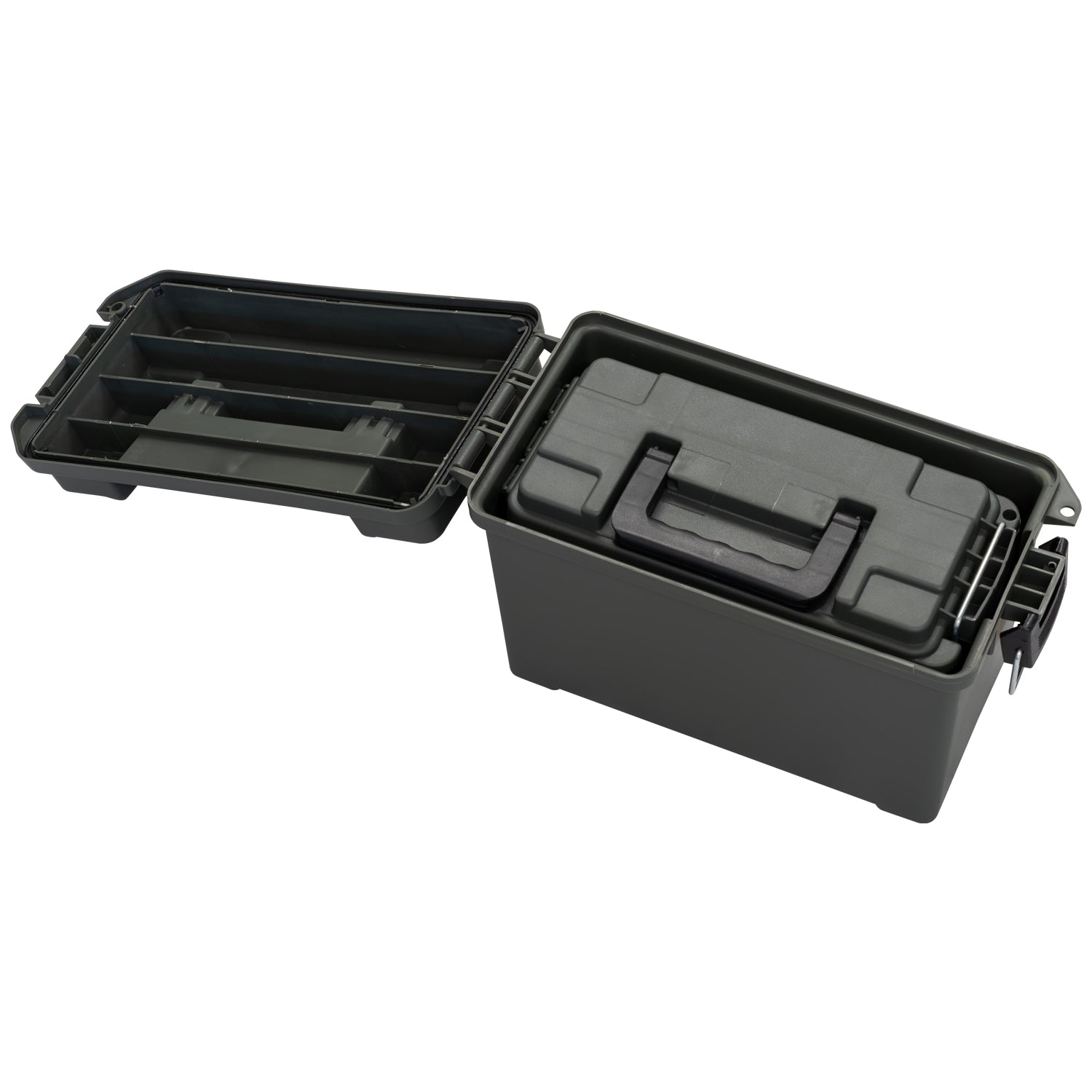 Nitehawk Durable & Lockable Ammunition Ammo/Tool Storage Box – Set of 2