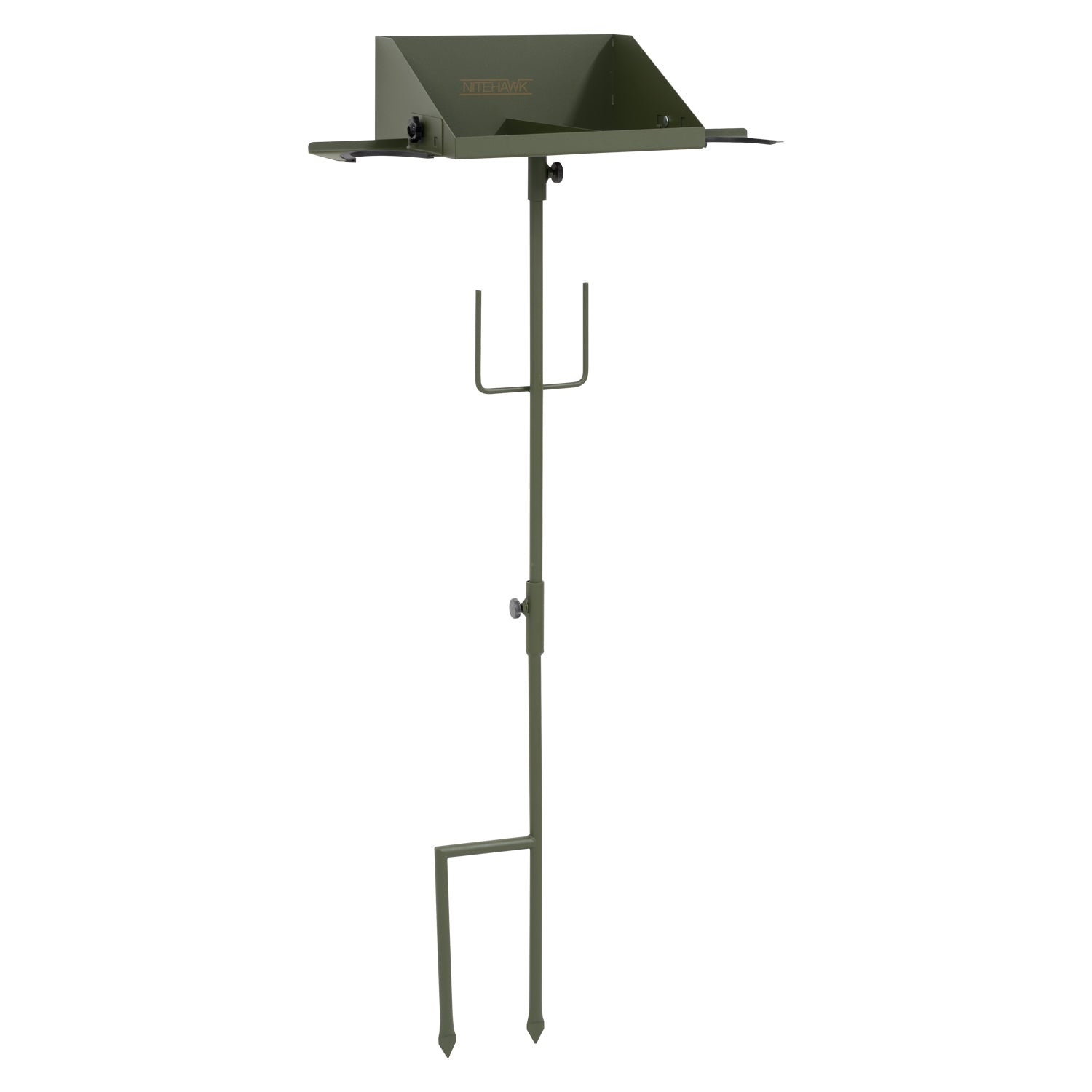 Nitehawk Hunting Hide Tray – Durable Steel Ammo Tray with Hooks & Divider