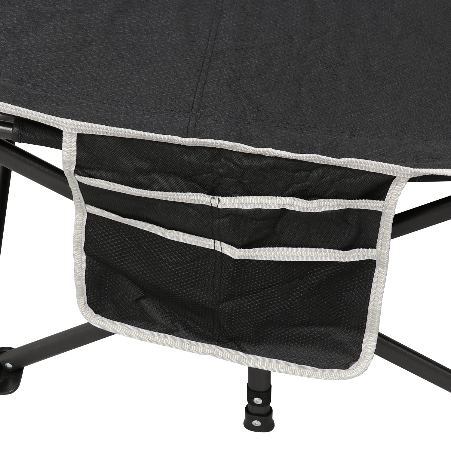 Andes Folding Single Camp Bed, Lightweight & Portable with Carry Bag & Pocket