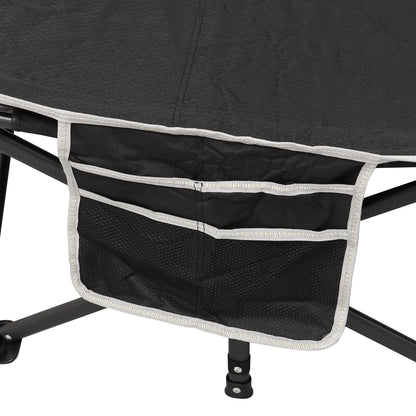 Andes Folding Single Camp Bed, Lightweight & Portable with Carry Bag & Pocket