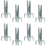 8 Pack of Woodside Heavy Duty Mole Claw Scissor Traps Fast Humane Kill