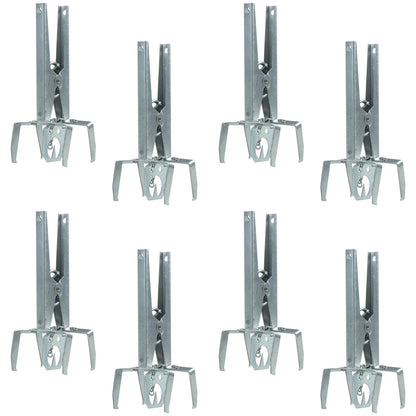 8 Pack of Woodside Heavy Duty Mole Claw Scissor Traps Fast Humane Kill