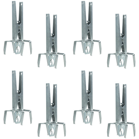 8 Pack of Woodside Heavy Duty Mole Claw Scissor Traps Fast Humane Kill