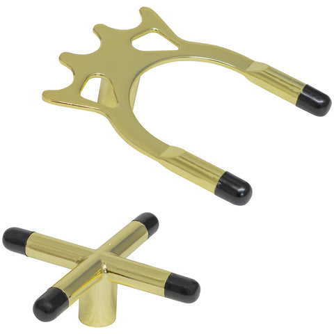 Wollowo Snooker & Pool Cue Rest Billiards Bridge w/ Removable Heads Cross & Spider