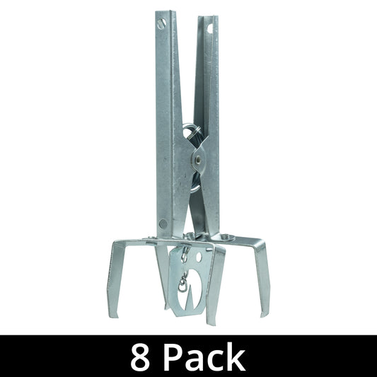 8 Pack of Woodside Heavy Duty Mole Claw Scissor Traps Fast Humane Kill