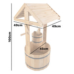 Woodside Wooden Ornamental Garden Plant/Flower Wishing Well Planter
