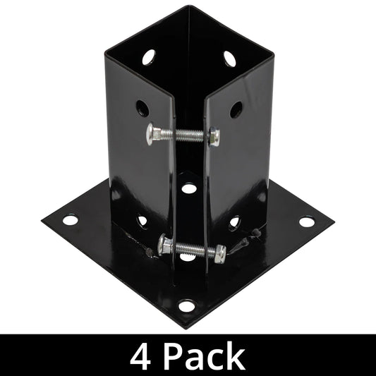 Woodside Bolt Down Fence Post Holder - 75mm x 75mm x 150mm