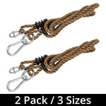 Woodside Childrens/Kids Garden Tree Swing Conversion/Extension Ropes (pack of 2)