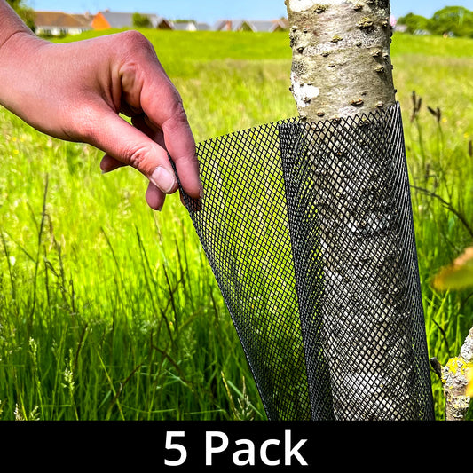 Woodside Mesh Tree & Sapling Guard Protectors Weatherproof Trunk Cover Pack of 5