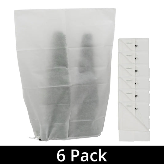 Woodside Plant Fleece Frost Protection Covers/Bags/Winter Jackets, Pack of 6