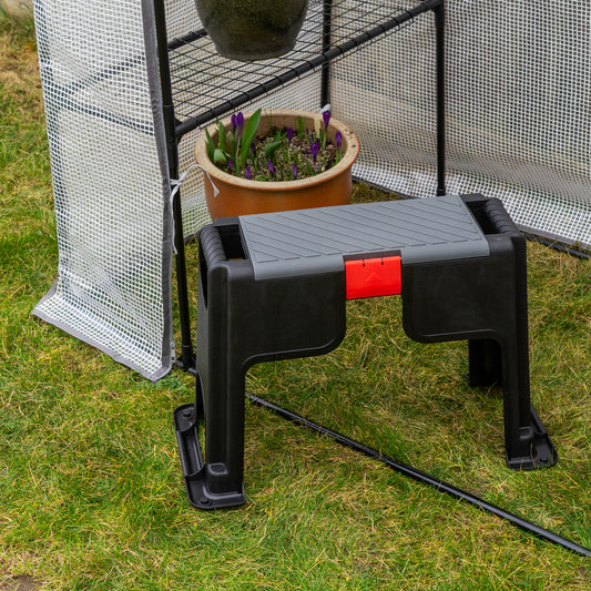 Woodside 3-in-1 Portable Garden Kneeler Stool Seat Step & Kneeling Pad