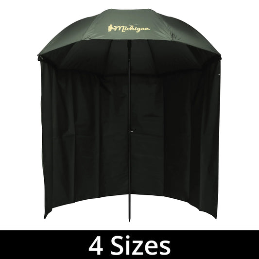 Carp/Sea Fishing Umbrella with Top Tilt and Zipped Sides Brolly Shelter