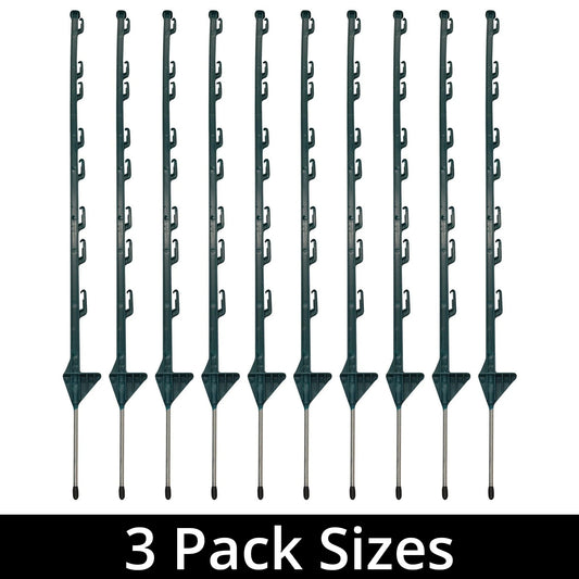 Woodside 4ft Tall Electric Fencing Fence Posts Horse Paddock Stakes Poles