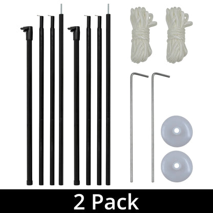Andes Set of 2 Adjustable Telescopic Tent Pole Set