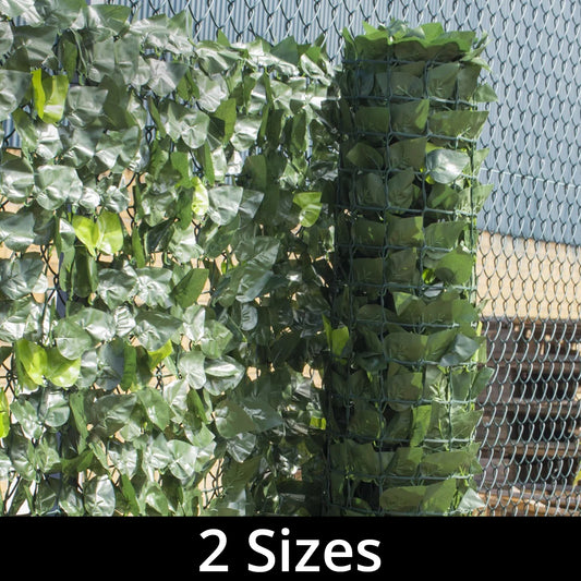 Woodside Artificial Faux Ivy Leaf Garden Fence/Wall Privacy Screening Hedge