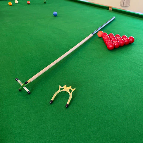 Wollowo Snooker & Pool Cue Rest Billiards Bridge w/ Removable Heads Cross & Spider