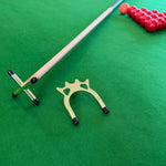 Wollowo Snooker & Pool Cue Rest Billiards Bridge w/ Removable Heads Cross & Spider