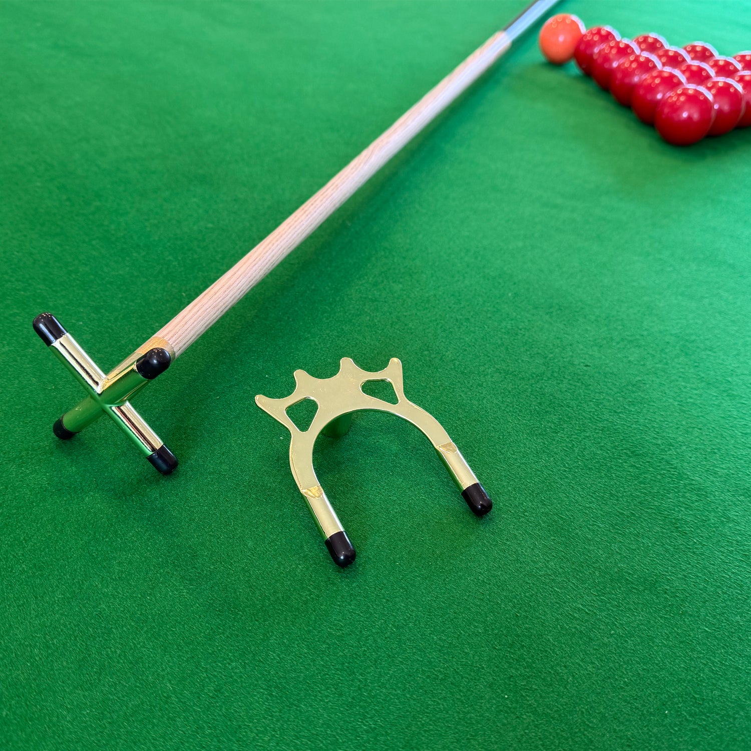 Wollowo Snooker & Pool Cue Rest Billiards Bridge w/ Removable Heads Cross & Spider