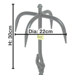 Nitehawk Heavy Duty Grappling Anchor Hook with 10m Nylon Rope for Hiking/Boating