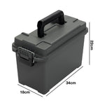 Nitehawk Durable & Lockable Ammunition Ammo/Tool Storage Box – Set of 2