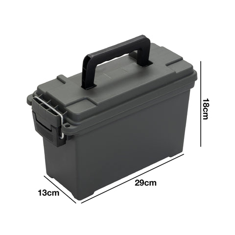 Nitehawk Durable & Lockable Ammunition Ammo/Tool Storage Box – Set of 2