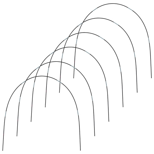 Woodside Greenhouse Tunnel Hoops Kit – 30 Poles, Joints & Clips for Plant Protection