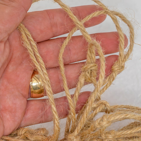 Woodside Trellis Plant Netting – 2m x 5m Natural Jute Hessian Mesh for Climbing Garden Plants