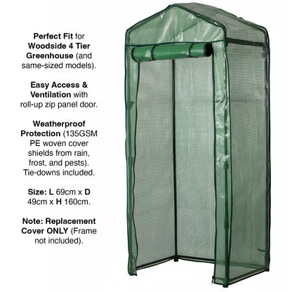 Woodside Outdoor Greenhouse/Growhouse Cold Frame Protective Replacement Cover