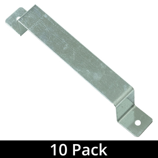 Pack of 10 Galvanised Steel Woodside Fence Panel 4" x 4" Post Security Brackets