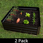 Raised Garden Planter Steel Grow Bed for Plants/Veg/Herbs 300L Planting Box x 2