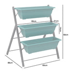 Woodside Drayton 3/5 Tier Metal Garden Planter Stand, Outdoor Plant Herb Display Shelves