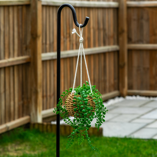 Woodside Garden Shepherd Hook 5 Forked Base, Hanging Bird Feeder/Lantern Pole