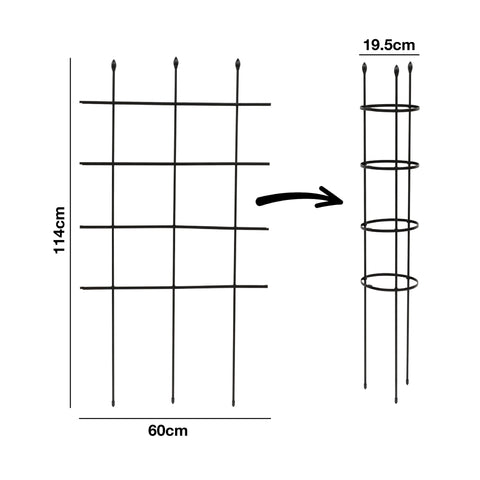 Woodside Multifunctional Plant Trellis/Cage for Climbing Tomato Plants 2 Pack