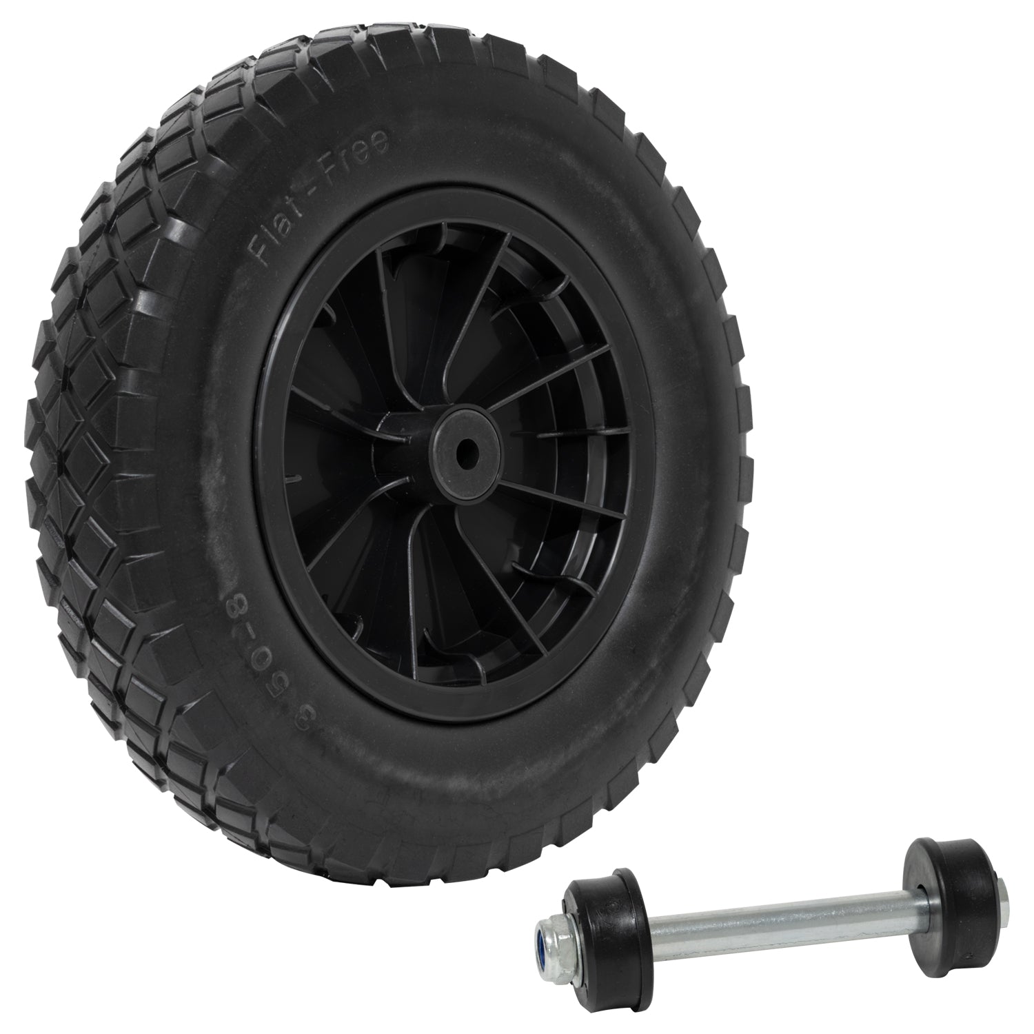 Woodside 14" Replacement Wheelbarrow Wheel, Heavy Duty Puncture Proof Tyre