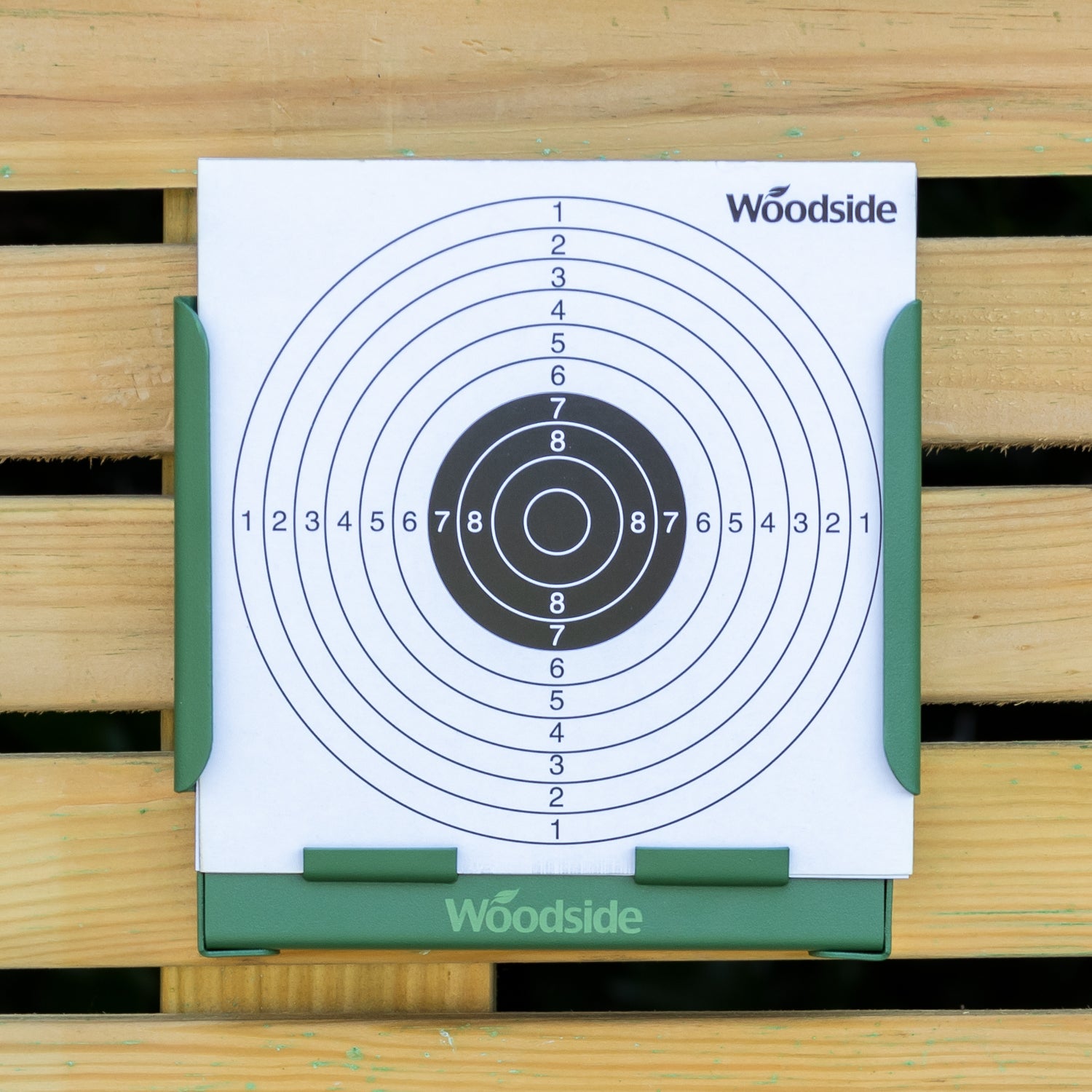 Woodside 14cm Shooting Target Holder + 100 Targets Air Rifle/Airsoft Pellet Trap