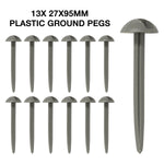 Andes Grey Weatherproof Tent/Awning Carpet, Multi Purpose Camping Groundsheet