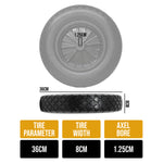 Woodside 14†Replacement Wheelbarrow Wheel, Heavy Duty Puncture Proof Tyre