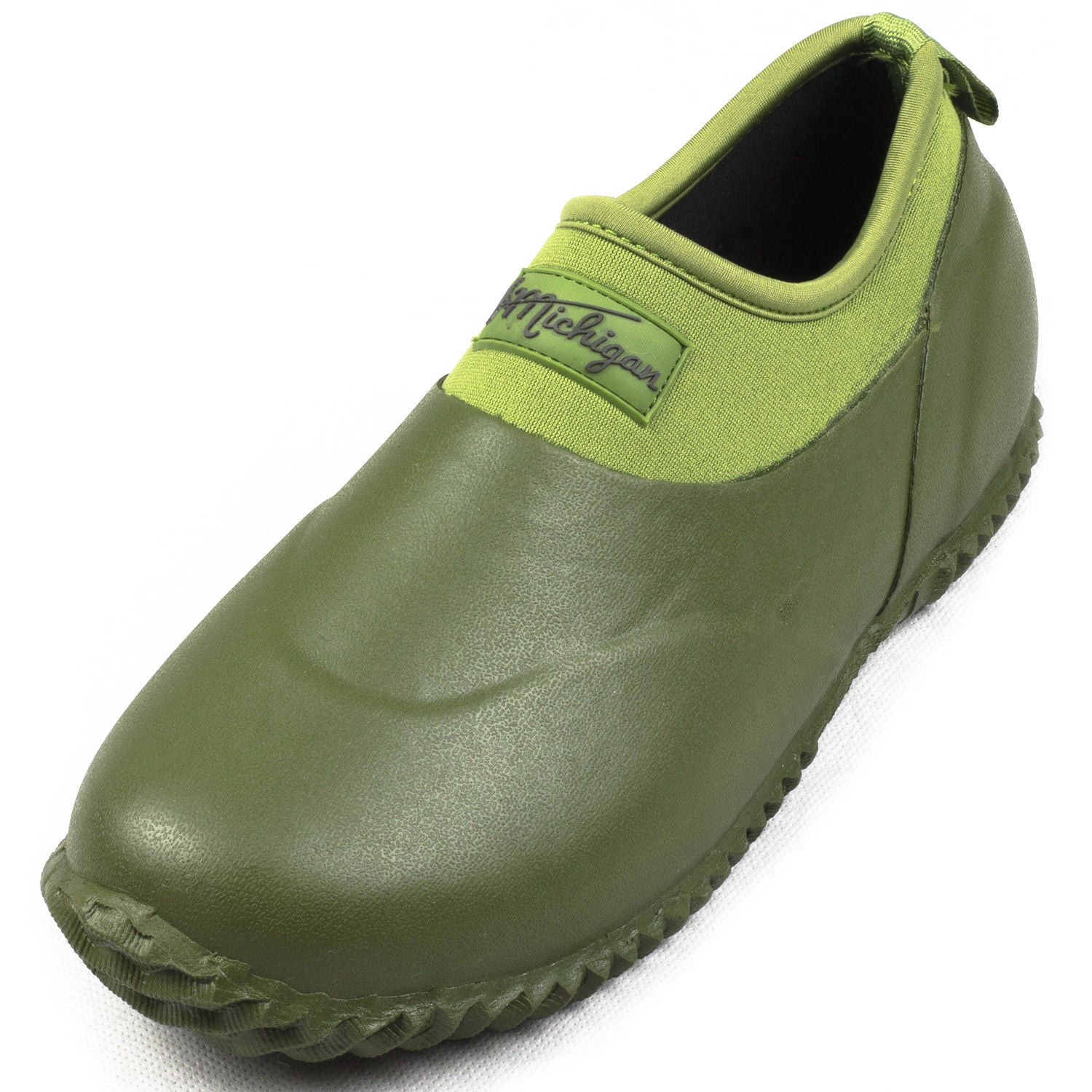Michigan Green Neoprene Garden Boots Slip On Waterproof Outdoor Shoe