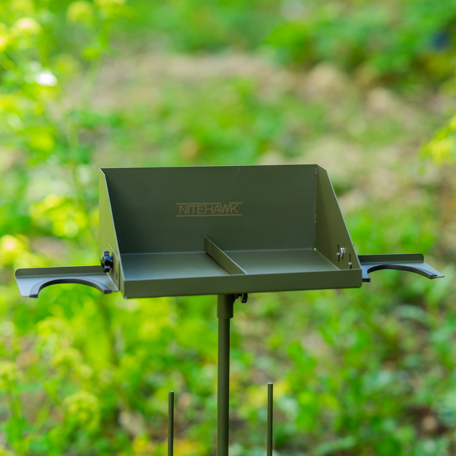 Nitehawk Hunting Hide Tray – Durable Steel Ammo Tray with Hooks & Divider