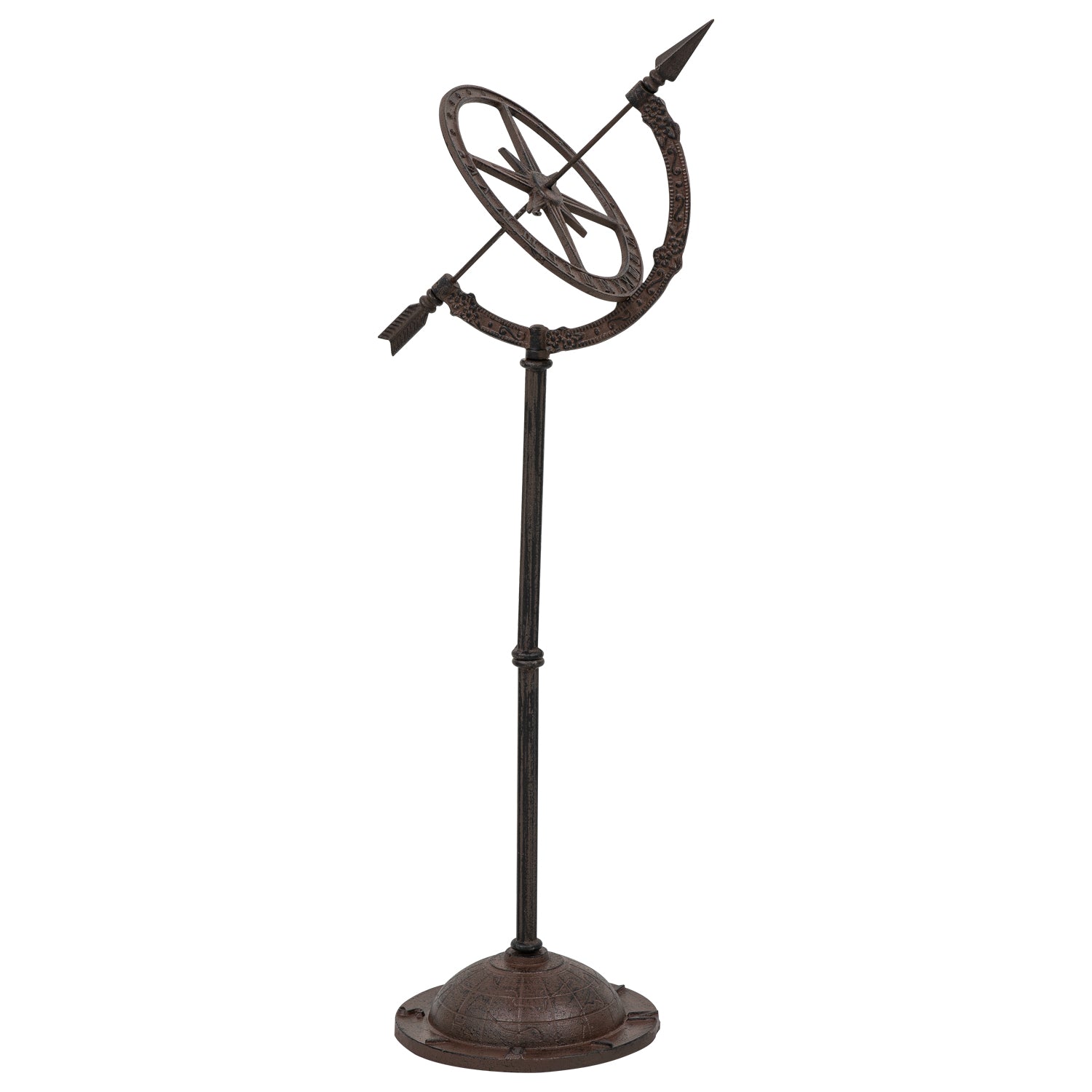 Woodside Cast Iron Garden Sundial, Antique Ornamental Outdoor Décor