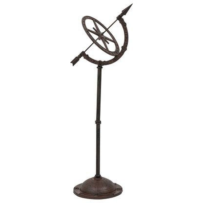 Woodside Cast Iron Garden Sundial, Antique Ornamental Outdoor Décor