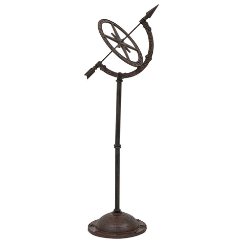 Woodside Cast Iron Garden Sundial, Antique Ornamental Outdoor Décor