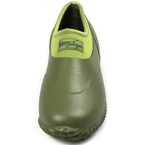 Michigan Green Neoprene Garden Boots Slip On Waterproof Outdoor Shoe