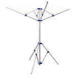 Andes 4 Arm Aluminium Rotary Camping Clothes Airer 16m Washing Line Drying Rack
